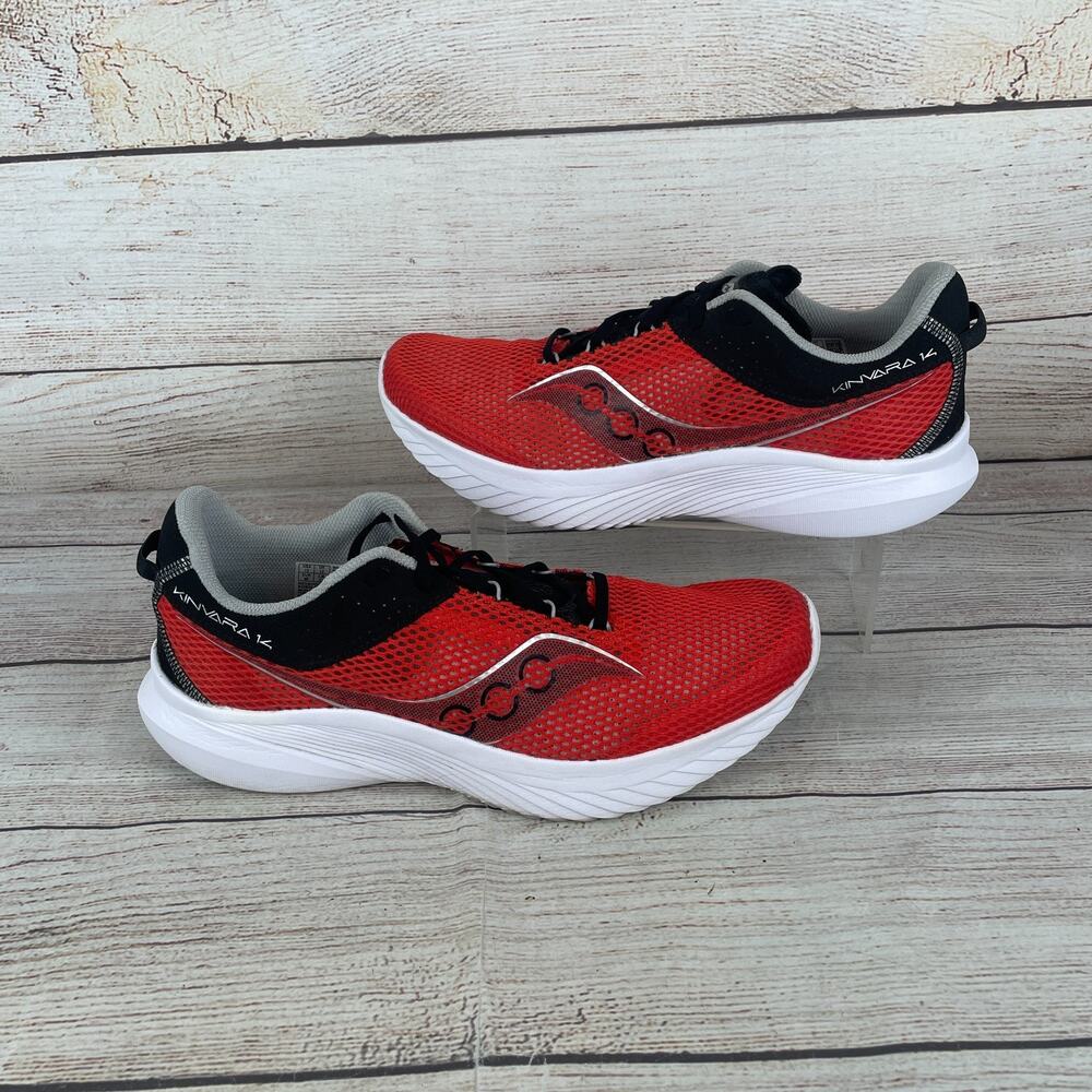 Saucony Kinvara 14 Mens Sz 13 Running Shoes Infrared Red Black